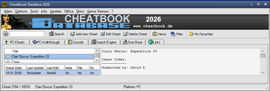 Cheatbook-DataBase