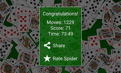 Spider Solitaire screenshot