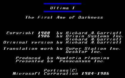 Ultima 1 screenshot